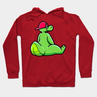 Alli the Alligator sat looking at you because you are a big stupid Hoodie